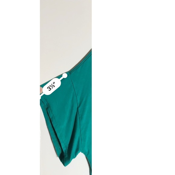 LIVD Womens Green Maxi Dress Short Sleeve V Neck High Low Casual Comfy - Picture 6 of 12